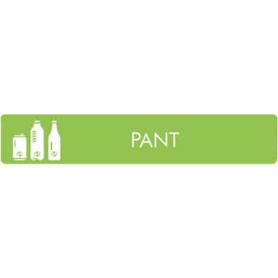 Piktogram Pant farvet 16x3cm, lys grøn